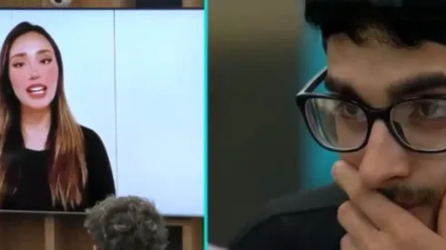 Jorge sorprendido por saludo de su ex polola.