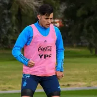 El primer entrenamiento de Pablo Solari en la Argentina Sub 23