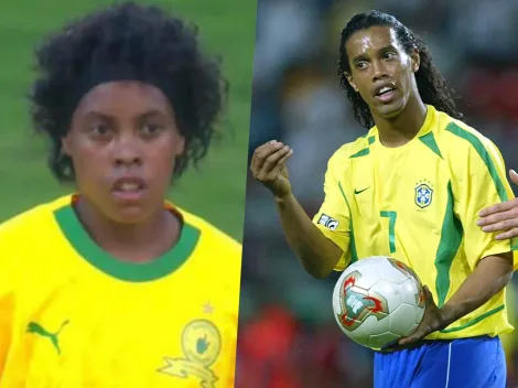 ¿Qué pasó acá? Jugadora igualita a Ronaldinho da la vuelta al mundo