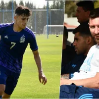 Solari debuta en Argentina Sub 23 con Messi como espectador