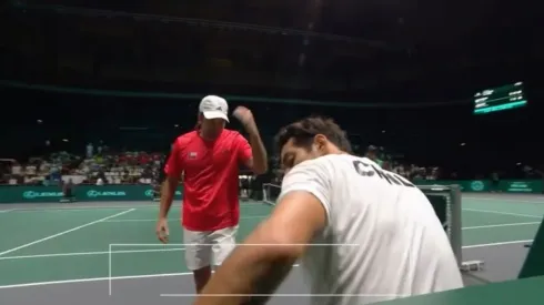 El Vampiro levantó a Garin en un momento crucial del partido ante Leo Borg, donde sufrió para ganar.