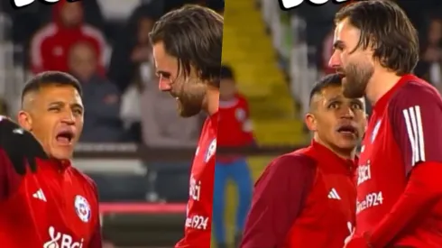 Alexis Sánchez y Ben Brereton tuvieron una curiosa charla en el Monumental.