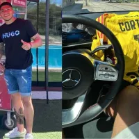 Brayan Cortés comenzó el festejo entre mote con huesillo y un regalo