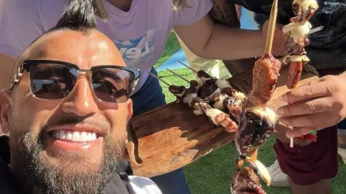 Arturo Vidal aprovecha de pasar tiempo con su querida familia.