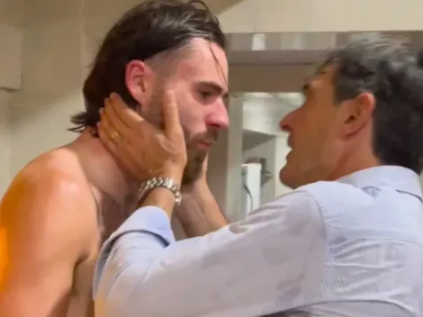 El cariñoso festejo de Ben y nuevo DT del Villarreal