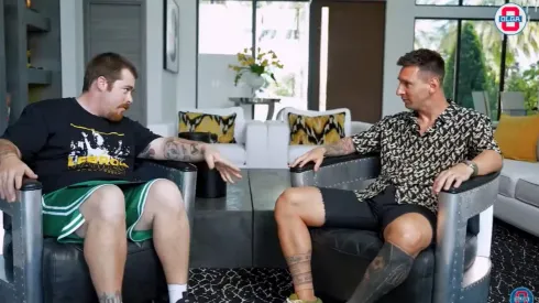 Messi en la entrevista que le concedió a Migue Granados