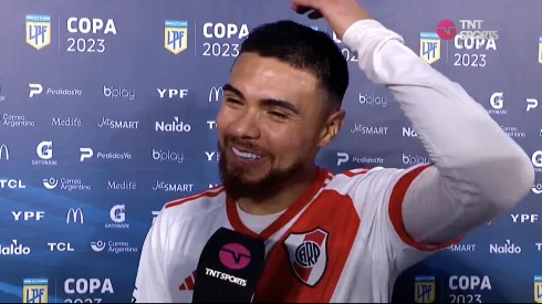 Paulo Díaz ironizó tras su gol anulado
