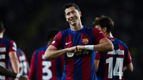 El delantero marcó dos goles para el triunfo de Barcelona.