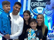 Luis Suárez la rompe con golazo de chilena en el cumpleaños de su hijo