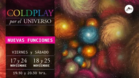 Debido al éxito logrado, Planetario USACH anunció nuevas funciones de "Coldplay por el Universo".
