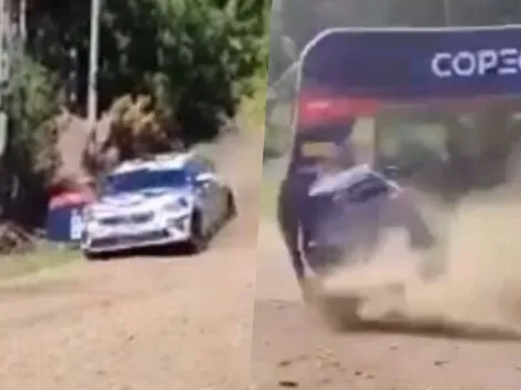Rompieron la meta: increíble accidente aterroriza al WRC Chile