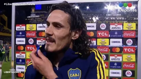 Cavani se molestó con un periodista argentino