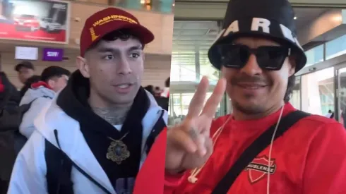 Teorema compartió con Patricio Rubio en el aeropuerto de Concepción.