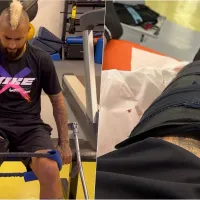 Vidal muestra su rodilla operada y deja un aviso