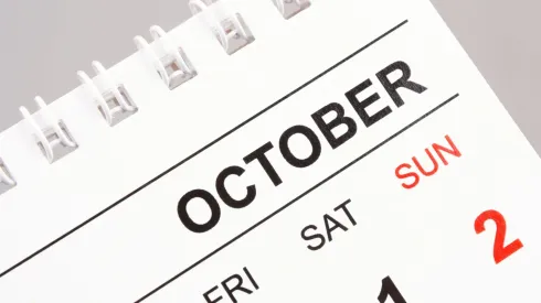 Calendario octubre