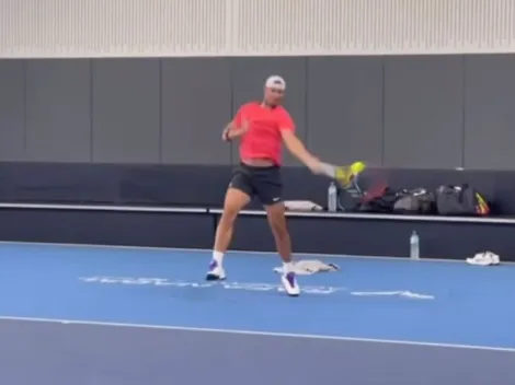 Rafa Nadal vuelve a entrenar e ilusiona con su regreso al tenis