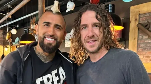 El King se reunió con Puyol en Chile.