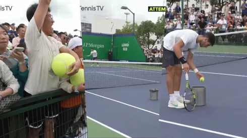 Alcaraz dejó locos a los hinchas en el Masters de Shanghai.