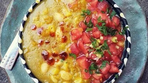 Receta chilena de porotos granados.