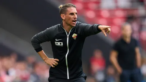 Sebastián Beccacece no ha tenido buenos resultados en el Elche y peligra su continuidad.