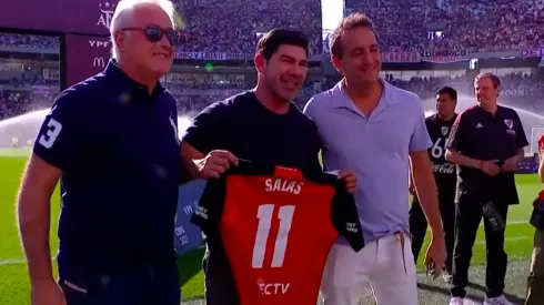 Marcelo Salas recibió un emotivo homenaje de River Plate en un Monumental lleno.