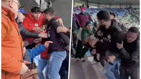 El portero de Puerto Montt tuvo que ser sacado del estadio.