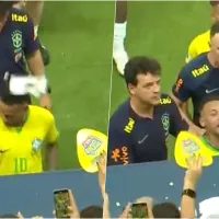 Hinchas se desquitan con Neymar por el empate: le tiraron comida