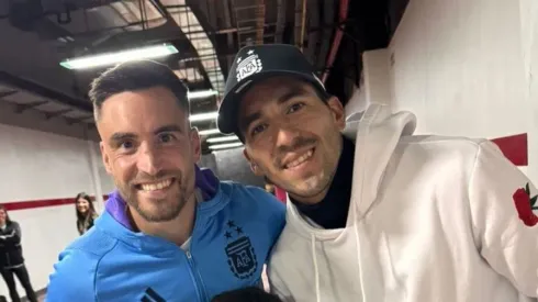 Nicolás Tagliafico fue su compañero en Independiente.