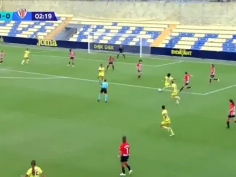 ¡Bomba! Pancha Lara inicia goleada del Villarreal con megagolazo