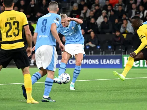 Doblete de Haaland y City sigue firme en Champions