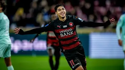 Darío Osorio vive días felices en Dinamarca.