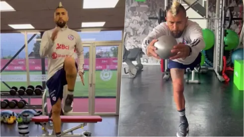 Arturo Vidal sigue trabajando con todo para poder regresar al fútbol lo antes posible.