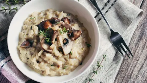 Risotto de champiñones