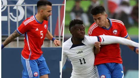 La dupla de centrales de la Roja en Santiago 2023.