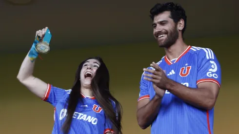 Vale Toro y Marco Grimalt fueron a ver a la U