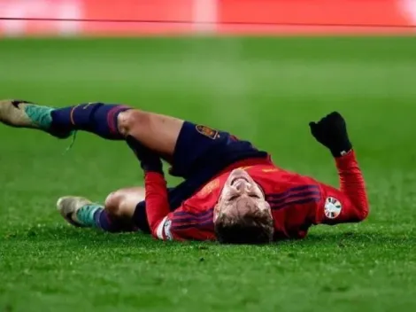 La brutal lesión de Gavi conmociona al fútbol español