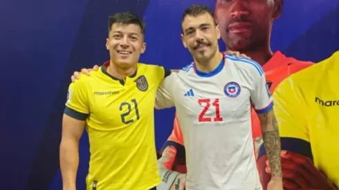 Matías Catalán tuvo un emotivo reencuentro con un ex compañero suyo en Talleres de Córdoba.