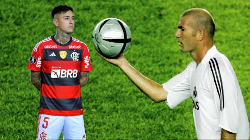 Hinchas del Flamengo comparan a Erick Pulgar con Zinedine Zidane.