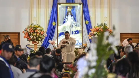 Lo Vásquez, 8 de diciembre de 2023. Miles de peregrinos llegan al santuario de Lo Vásquez durante la festividad religiosa de la Inmaculada concepción.
