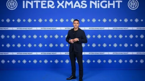 Alexis dijo presente en la fiesta navideña del Inter de Milán.