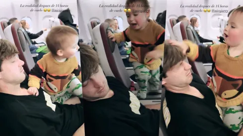 Juanito Jarry hace de las suyas mientras Nicolás intenta dormir. ¡Así es la vida con hijos!