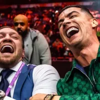 Connor McGregor y Cristiano Ronaldo se encuentran en evento de boxeo en Arabia Saudita
