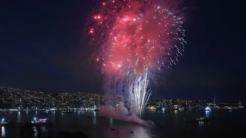 Show pirotécnico en Valparaíso