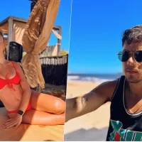 Romance: captan a famosa periodista de ESPN de vacaciones en la playa con un jugador de Boca