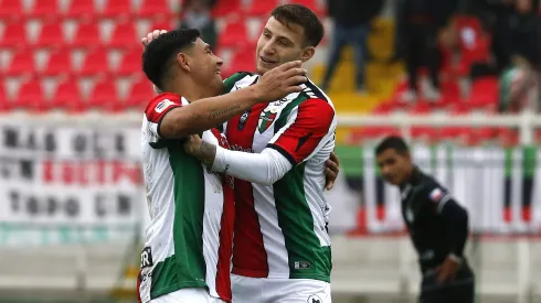Maximiliano Salas y Bruno Barticciotto formaron una dupla temible en Palestino.