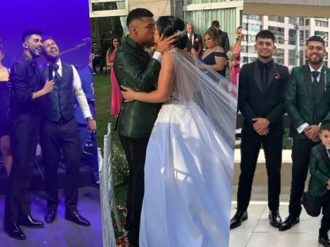 Díaz goza con Kanela, Maripán y un jugador de la U en su matri