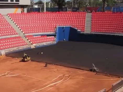 Brutal cambio: Court Central del Nacional avanza para Copa Davis