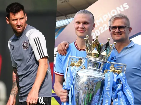 La viral reacción del papá de Haaland al tercer The Best de Messi