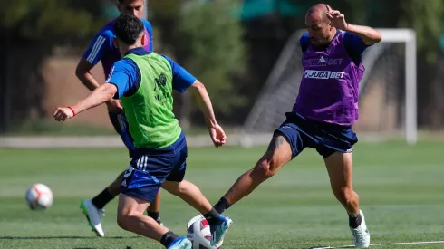 Marcelo Díaz en la pretemporada de la U.