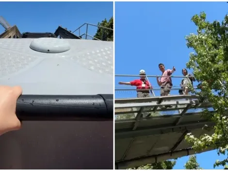 Video: Se quedaron atrapados en juego de Fantasilandia